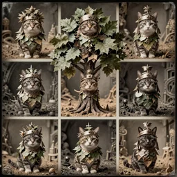 lomography shot of a collage of a realistic cataphract tree made of leaves, headdress, depth of field, underwater, dusty old ferrotype, dramatic light, dystopian environment, intricate, highly detailed, artstation, sharp focus, artgerm, tomasz alen kopera, peter mohrbacher, donato giancola, boris vallejo