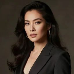 a fashionable filipino woman, portrait, by mario testino