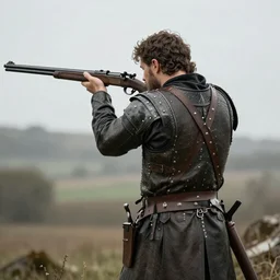 realistic medieval hunting rifle