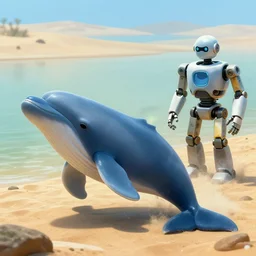 🐋 as 🐘 as 🤖 as 👽 as 🐳, desert, detailed photography,