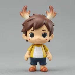 jimmy neutron!!! nendoroid!!! figurine, studio lighting, grey background, no shadow, trending on artstation, 8 k, highly detailed!!!