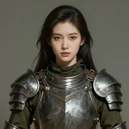 a stereo photograph of a beautiful young female, clothed in military armor, olive skin, long dark hair, beautiful bone structure, symmetrical facial features, intricate, elegant, digital painting, concept art, smooth, sharp focus, illustration, stereograph, from Metal Gear, by Ruan Jia and Mandy Jurgens and Artgerm and William-Adolphe Bouguerea