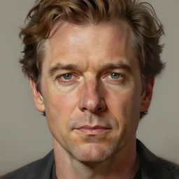 close up portrait of handsome michael sheen, highly detailed, digital painting, artstation, concept art, illustration, art by simon stalenhag