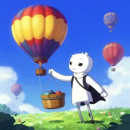 sans undertale hot air balloon