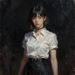 belle silkpunk, oil painting, darkness, paint texture, digital painting, highly detailed, artstation, sharp focus, illustration, concept art, ruan jia, charlie bowater, tom bagshaw, norman rockwell