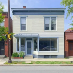 google street view of ( 1 0 4 dempster street evanston illinois ), painted by edward hopper