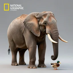 a hybrid between an elephant and a duck, photography, award winning, national geographic channel, 8 k