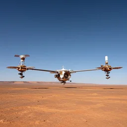 wide angle view,mars colony connected to 2 others