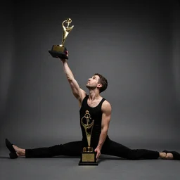 Jean Claude Vandamme doing the splits, dramatic lighting ,award winning, octane,