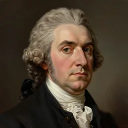 portrait of a 1 7 9 2 united states president, who is a young man a scholarly appearance, detailed face, 1 8 th century, highly detailed, cinematic lighting, digital art painting by greg rutkowski