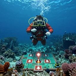 Expedition at the bottom of the sea, machinery, game style