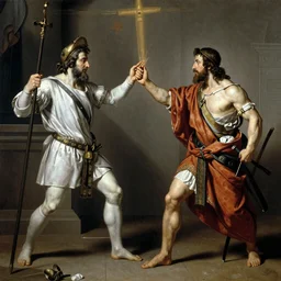 alex jones defeating the free mason one world government by Jacques-Louis David, 8k photoscan