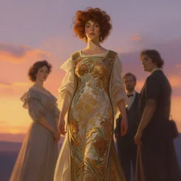 sunset sky, elegant, highly detailed, digital painting, artstation, concept art, smooth, sharp focus, illustration, ArtStation, art by artgerm and greg rutkowski and alphonse mucha and J. C. Leyendecker and Edmund Blair Leighton and Charlie Bowater
