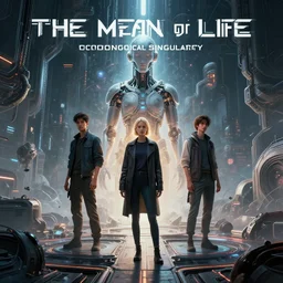 the meaning of life, scifi, futurism, technological singularity, amazing masterpiece, video game, scientific victory, artificial intelligence, art by wenjun lin and artem chebokha and alena aenami and ian llanas