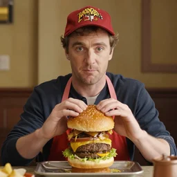 matt smith as a burger man