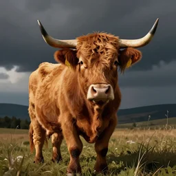 Highland Cow Vector Art