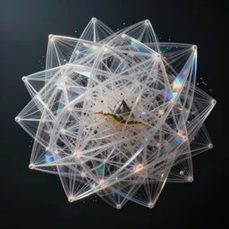 abstract object, rhizomatic network, simulation, volumetric, physical particles, translucence, cinematic lighting, iridescence