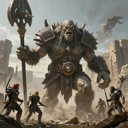 huge mmenacing Uruk Hai orc warlord by Mark Brooks, Donato Giancola, Victor Nizovtsev, Scarlett Hooft, Graafland, Chris Moore
