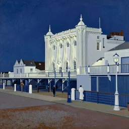 North Laines Brighton , evening painted by Wayne Thiebaud