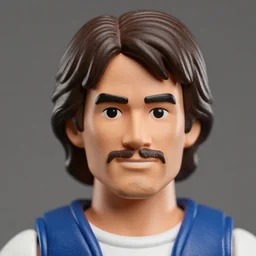 chuck norris!!! neca!!! f plastic action figure by neca face close up headshot in the style of neca, character by neca