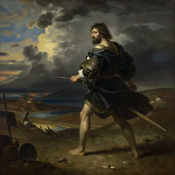 another day, another life i may not have to sacrifice the only good thing in my life, digital painting, concept art, history painting, illustration, epic, by diego velazquez