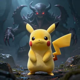 pikachu as an eldritch horror