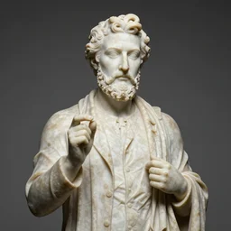 doctor zoidberg ancient marble statue