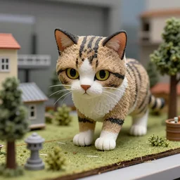 cat world, diorama, 8 k,