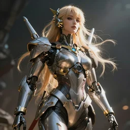 mecha goddess, gaia, technopunk, realistic