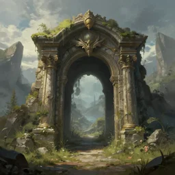 fantasy portal by ross tran matte painting greg rutkowski digital art