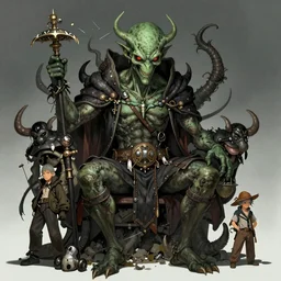 Cthulhu detailed art, artstation, by HANa Lin,by Yoshitaka Amono, by BuChuo Liu