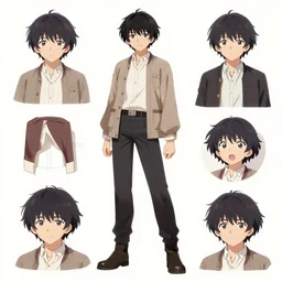 anime character model sheet