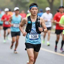 an ultra runner doing a 5k marathon running out of GU, realistic