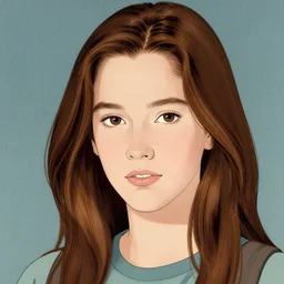 a portrait of a teenage sigourney weaver from the movie alien. shin hanga and kawanabe kyosai and cory loftis and rossdraws and wlop and jung gi kim rule of thirds