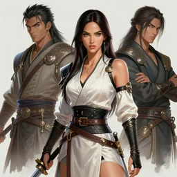 Megan Fox in a  blade and soul  spinoff artbook  rendered by the artist Taran Fiddler,  Joe Madureira, Nadezhda Tikhomirova, Jiyun Chae,   Lê Long, trending on Artstation by Hyung Tae Kim, artbook, Stanley Artgerm Lau, WLOP, Rossdraws , James Gurney