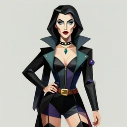 beautiful female character inspired by new orleans mardi gras and cubism vampire bounty hunter | | digital artwork made by greg rutswork, anna dittmann and lois van barlee, symmetrical rim light, anatomically correct