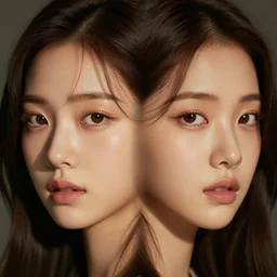 photo of haseul from loona, symmetric!!! real face