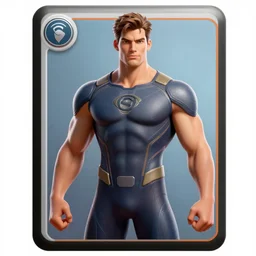 muscular slim superhero, powerful male character from futuristic movies, character portrait, trading card game art, perfectly shaded, extremely detailed, matte, artstation, volumetric lighting, 4 k, deep focus, dynamic scene, specular highlights, sharp focus, fighting a large crowd, magic eldritch heaven, art by carlos huante and brom