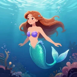 an underwater mermaid princess. Trending on ArtStation