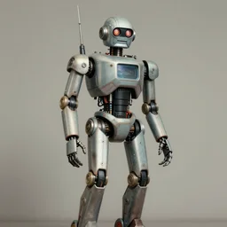 ( ( ( ( ( 1 9 5 0 retro future cyberpunk robot. muted colors. ) ) ) ) ) by jean - baptiste monge!!!!!!!!!!!!!!!!!!!!!!!!!!!!!!