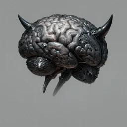 anthropomorphic triangle brain in edgy darkshadowiron pike demon, intricate, elegant, 3 / 4 angle, highly detailed animal monster, digital painting, artstation, concept art, smooth, sharp focus, illustration, art by artgerm, dwayne barlowe, trending on artstation and greg rutkowski and alphonse mucha, 8 k