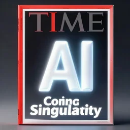 TIME magazine cover, the coming AI singularity, volumetric light, 4k
