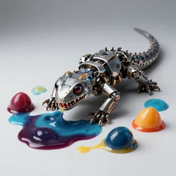 the rhythmic rattling of a mechanical reptile, his Shadow is a wraith who feasts on sweets. a paradoxically sweet-scented colorful concotion laid out to trap the beast with cyanide hidden in its sauce. the mess of pie stains the beast's nostrils as it devours in textural and subliminal hypnotic spirals, lashing its tongue through its serrated teeth with envy, envy for the past self who had not yet seen such a pastry and was sent, vectorized, flattened