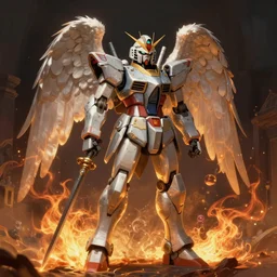 concept art, angel knight mr t. by artstation trending, by joseph mallord william turner, luis royo, konstantin razumov, cinematic lighting, fractal flame, highly detailed