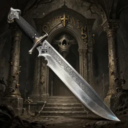 illustration of magic knife of dungeon, osr dungeon, tomb of horror, illustration, high detail, high resolution