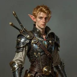 a portrait of a steampunk male elf, highly detailed, art by artgerm and greg rutkowski and magali villeneuve