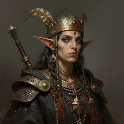 gothic aztec shaman, highly detailed, portrait, digital painting, trending on artstation, concept art, sharp focus, illustration, art by artgerm and greg rutkowski and magali villeneuve