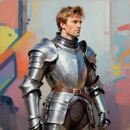 greg manchess portrait painting of fully armored david tennant the 1 0 th doctor as overwatch character, medium shot, asymmetrical, profile picture, organic painting, sunny day, matte painting, bold shapes, hard edges, street art, trending on artstation, by huang guangjian and gil elvgren and sachin teng