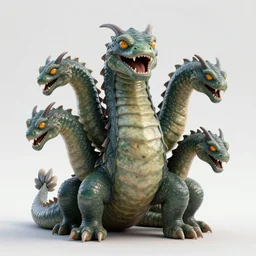 a hydra monster with multiple heads, 3 d render octane, trending on artstation