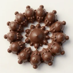 mandelbrot set made out of chocolate,